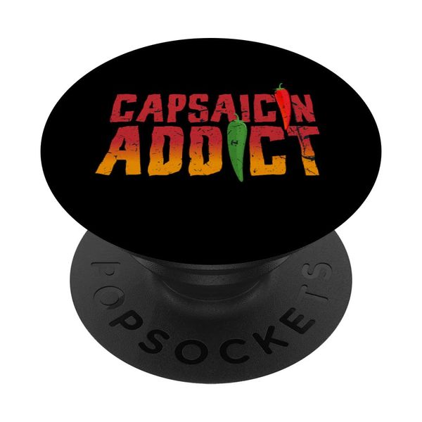 Capsaicin Addict I Pepperoni Hot Scoville Chili Scharf PopSockets mit austauschbarem PopGrip