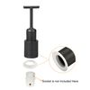 sourcing map E14 Socket Ring Removal Tool T Type with Lamp Shade Socket Rings for Medium Base, Light Replacing Accessories, White Pack of 8