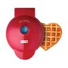 DASH Red Heart-shaped Mini Waffle Maker Dual Non-Stick Coating Machine for Individual Waffle, Cookie dough, Keto chaffles, Paninis and Hash Browns