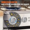 WB03X24818 Gas Range Control Knobs 5x for GE Convection&Conventional Oven/Stove