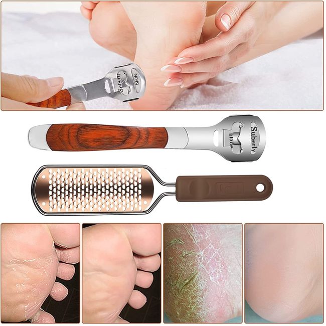 1pcs Professional Pedicure Foot File, Colossal Stainless Steel