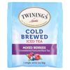 Cold Brewed Iced Tea, Black Tea, Unsweetened, Mixed Berries, 20 Single Serve Tea