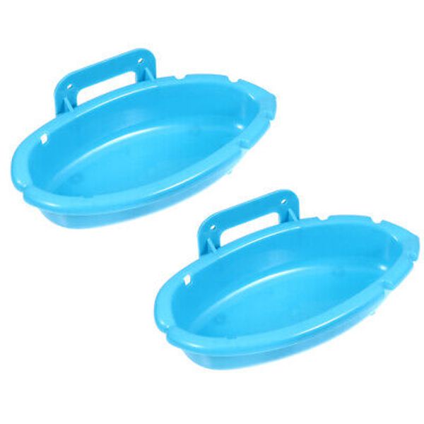 2 Pcs Bird Bath for Cage Water Bowl Bathtub Case Pet Parrot