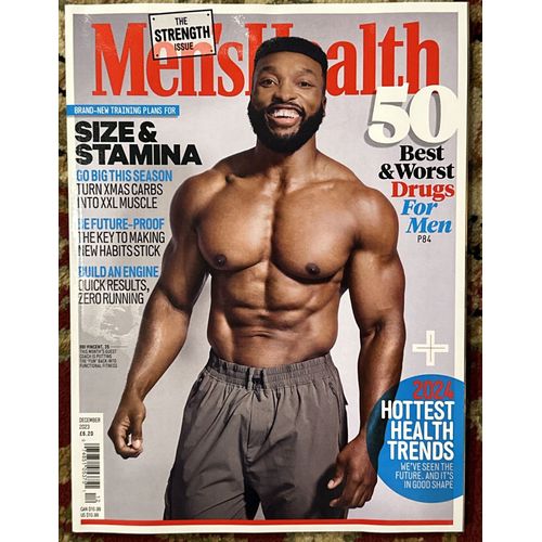 MEN'S HEALTH Magazine TRAINING Plans For Size Stamina December 2023