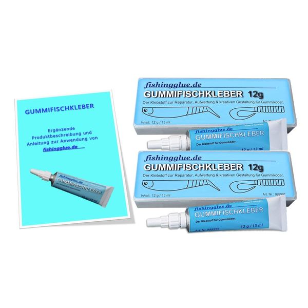 Pack of 2 Rubber Fish Adhesive 12 g