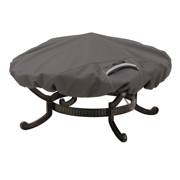 Classic Accessories Ravenna Water-Resistant 44 Inch Round Fire Pit Cover, Outdoor Firepit Cover