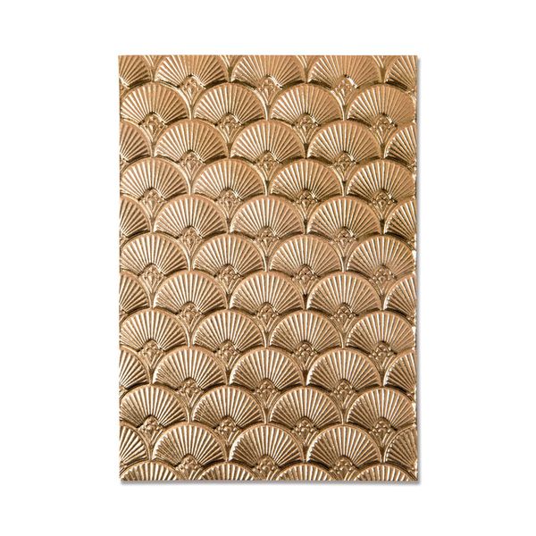 Sizzix 3D Impresslits Embossing Folder 664507 Art Deco by Kath Breen One Size, Multicolor