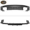 Fits 16-24 Chevy Camaro Rear Bumper Lip Diffuser Quad Exhaust Tip Matte Black PP