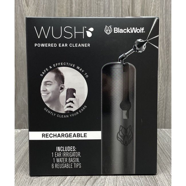 BlackWolf Wush Rechargeable Ear Cleaner NEW