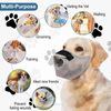 Dog Muzzle, Muzzle for Medium Large Dogs, Adjustable Breathable Mesh Dog Muzzles for Training, Prevent Biting and Barking (L)