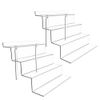 BYCY Display Stand 4 Tier Clear Display Riser 2 Pack Displays Perfume Organizers