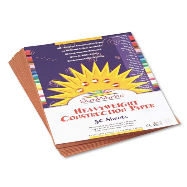 PAC7207 - Dimensions : 12 x 18" - SunWorks Construction Paper - Pack of 50