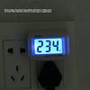 DM55‑1 Digital Voltmeter LCD Digital Voltmeter Socket Voltage Measuring Tool Voltage Test Monitor Socket LCD Digital RV Voltmeter (US Plug)
