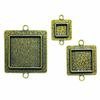Bezels Spellbinder Paper Arts Squares Two Die Template, Bronze