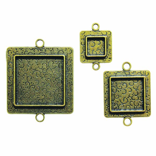 Bezels Spellbinder Paper Arts Squares Two Die Template, Bronze