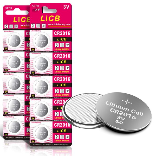 LiCB CR2016 3V Lithium Battery(10-pack)
