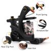 US Stock Tattoo Beginner Kit Wrap Coil Gun Machine Grip Needle Tip Power Supply