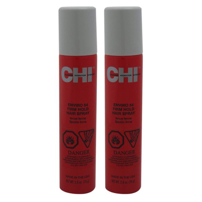 Enviro 54 Firm Hold Hair Spray by CHI for Unisex - 2.6 oz Hair Spray - (Pack of 2)