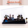 WETANBR Medium-Sized Display Case Compatible with Miniatures, Stackable & Dustproof Building Block Display Case Gift for Action Figures & Miniature Toys Lovers (4 Pack)