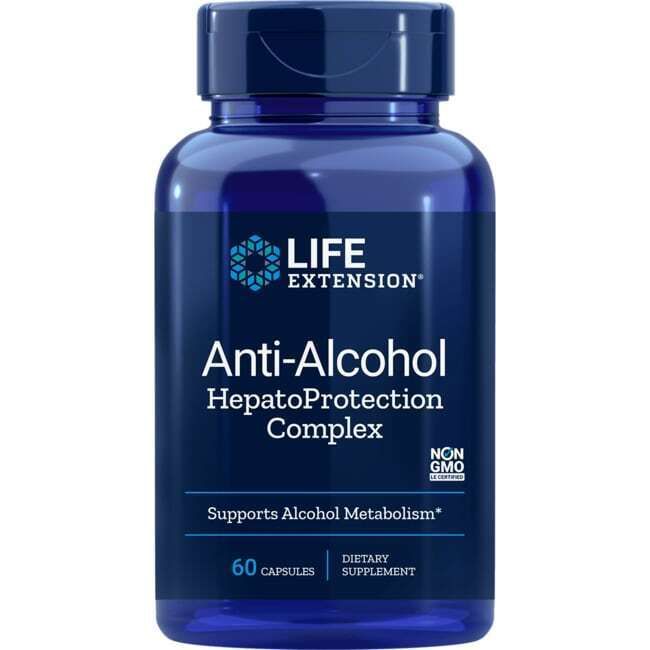 Life Extension Anti-Alcohol Hepatoprotection Complex 60 Caps