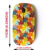 2.4G Wireless Mouse with Cute Pattern Design for All Laptops and Desktops with Nano Receiver - Fall Maple Leaves