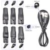7 PCS Power Cord 5V Replacement Charger USB adapter Suitable for Electric Hair Clippers, Beard trimmers, Shavers, Beauty Instruments, Desk Lamps, Purifiers.