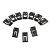 Mtsooning 20pcs Universal Auto Car Front Console Dash Dashboard Trim Metal Retainer Black