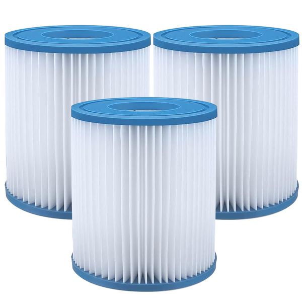 Tina.Win Filter Cartridge for Type A or C, Filter Cartridge, Compatible 29000e/59900e, Pool, Spa, Pool Filter, Pack of 3