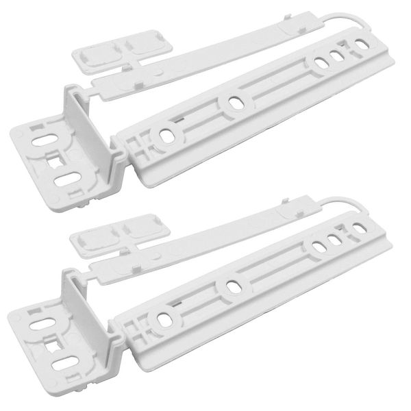 Tricity Bendix Fridge Freezer Door Plastic Mounting Slide Bracket Fixing Kit (Pack of 2)