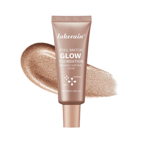 Natural Glow Illuminator Glotion - Glowing, Moisturizing, Lightweight Base, Multi-Purpose - Hydrating & Illuminating Makeup Highlighter for Radiant, Sun-Kissed Look (#3 Medium, 1.35 Fl Oz (Pack of 1))