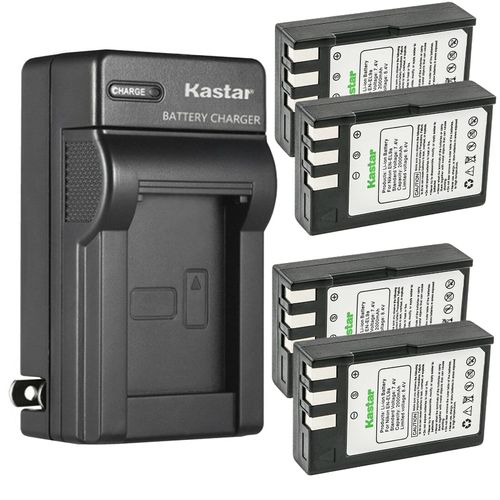 Kastar 4-Pack EN-EL9 Battery and AC Wall Charger Replacement for Nikon EN-EL9 EN-EL9a EN-EL9e Battery, Nikon MH-23 Charger, Nikon BG-2A Battery Grip for Nikon D40/D40x/D60/D3000/D5000 DSLR Camera
