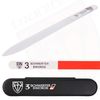 3 Swords Germany double sided GLASS NAIl FILES for natural and artificial nails with nail buffer and black plastic case