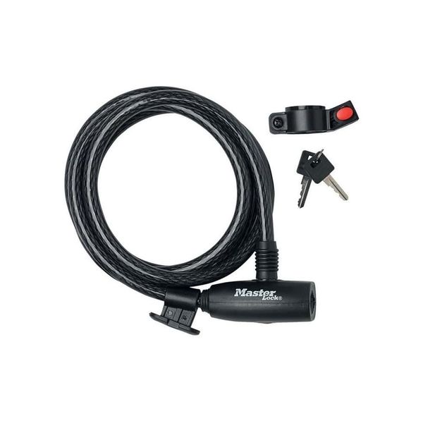 MasterLock Kabelschloss, geflochtener Stahl, 1,8m 10mm
