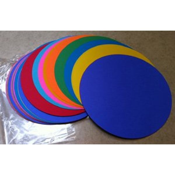 100 Color Paper Die-Cut Circles 9.75 inch Diameter