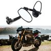 7/8" Motorcycle Handle Bar End Side Mirrors w/ Plug Grip Ends Cap For Yamaha