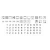 Cooker Symbol Sticker Set for Cooker Labelling (RPt1/1) (8 mm)