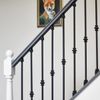 Matte Black "Enfield" Single Knuckle Stair Spindle - with Fixed Rake Brackets
