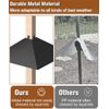 Metal Squirrel Baffle for 4x4 Post 17 Inch Squirrel Proof Baffles for 2 pcs