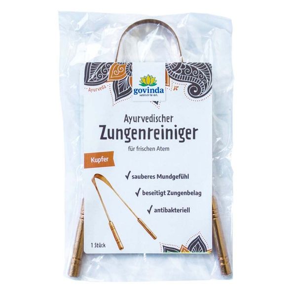 GOVINDA Tongue Cleaner, Copper (Pack of 2)