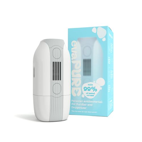 Evapolar Mini Air Purifier for Desk - Rechargable Portable Personal Air Purifier for Car - Cordless Small Air Cleaner for Car Evapure