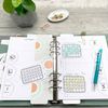 SinnWunder® Mini Habit Tracker - Set of 4 for 6 Ring Planner - Gift Box