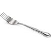 Stainless Steel Dinner Fork Set - 7.2-Inch, Rose Pattern, Set of 12