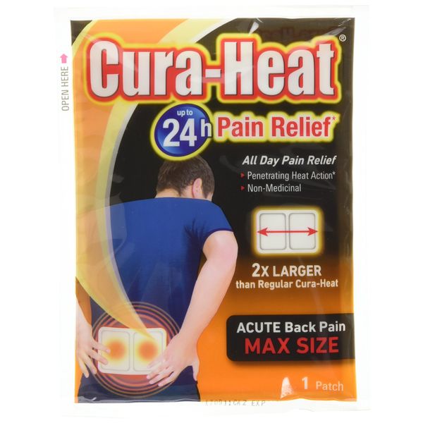 Cura-Heat Pain Relief Back Pack, Max Size