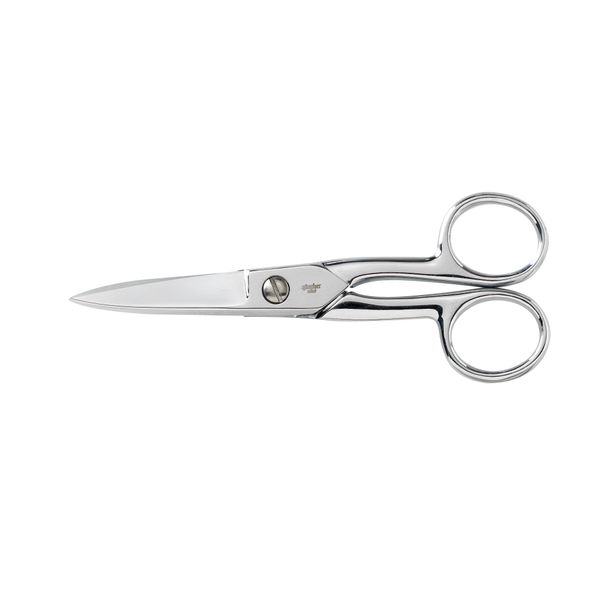 Gingher Craft Scissors with Protective Sheath - 5" Knife Edge Scissors for Fabric, Thread, and Needlework Yarn Cutting - Silver