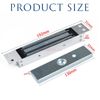 180kg/350lbs Concealed Magnetic Single Door Lock DC 12V Security Access Control