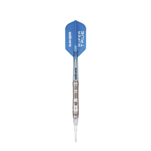 Unicorn Super True 90% Tungsten Soft Tip Darts, silver, 18G UK