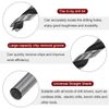 sourcing map 5pcs Brad Point Drill Bits 6mm Precise Cutting with Brad Point Tip for Woods