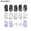 Professional Nail Art Stamping Plates Template with Marble Crack Geometry Pattern for Manicure DIY Image Printing Nail Design Nail Transfer Tools