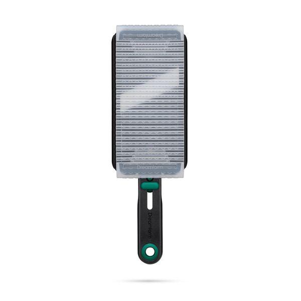 DREAMFARM Nocutu Mandolin with Flexible Finger Protection, Sharp Japanese Stainless Steel Blades, Adjustable Cucumber Slicer, Safe Cutting to the Final, Dishwasher Safe Grater for Vegetables