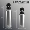 Partisan Newcastle Bottle Howe 2-Lid Aluminium 600ml Silver